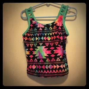 Fun tankini swimsuit in beautiful colors!